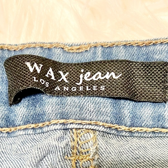 Wax Los Angeles Jean Rose Embroidery Shorts Sz L - Picture 4 of 5